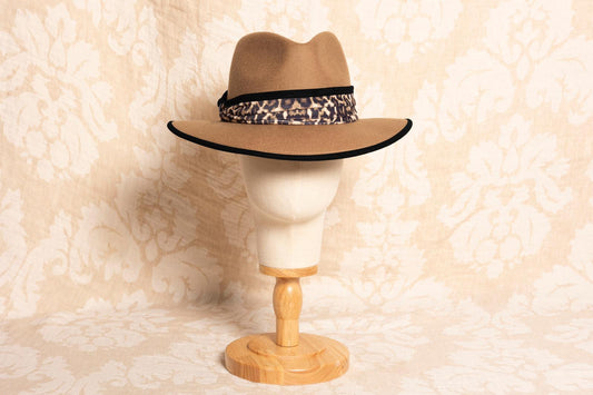 Sombrero fedora animal print
