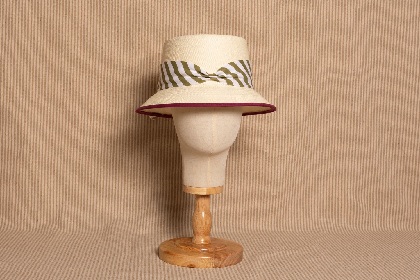 BUCKET CRUDO RAYAS VERDES/ BERENJENA NEW
