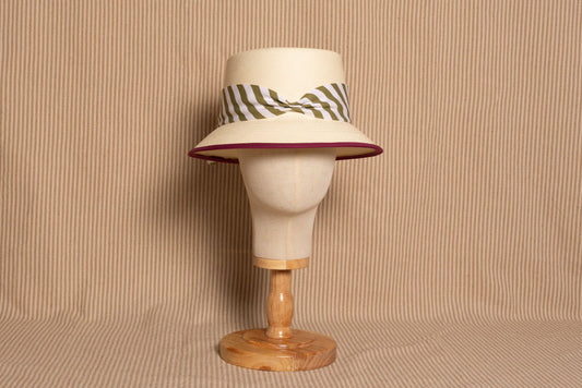 BUCKET CRUDO RAYAS VERDES/ BERENJENA NEW