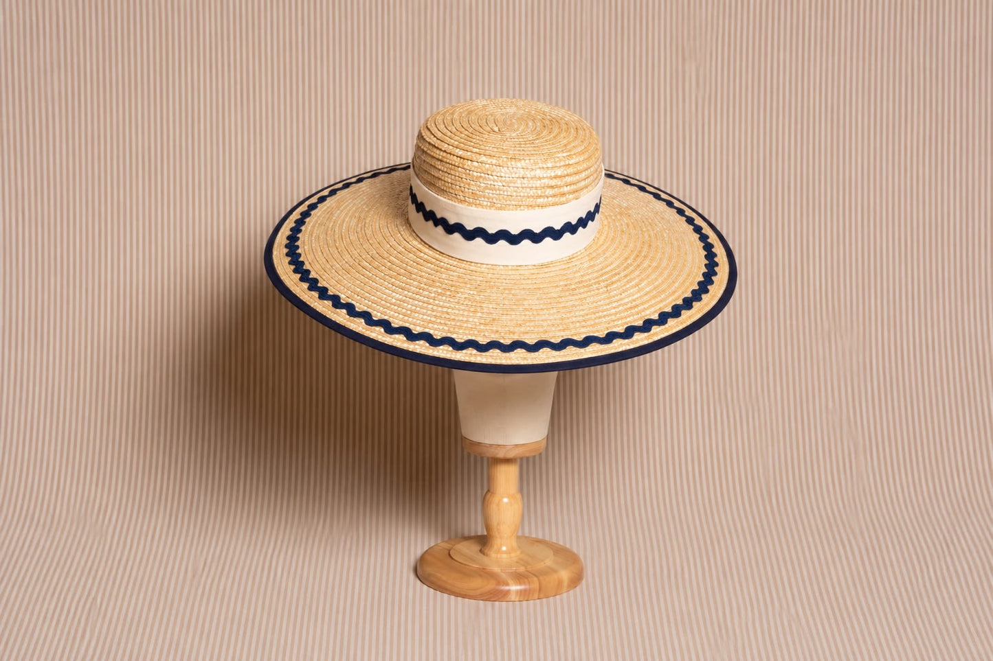 Canotier ZIG ZAG MARINO