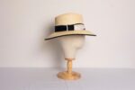 Comprar Sombrero de Yute Bicolor Blanco y Negro de Verano