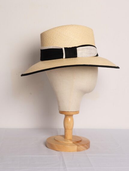 Comprar Sombrero de Yute Bicolor Blanco y Negro de Verano