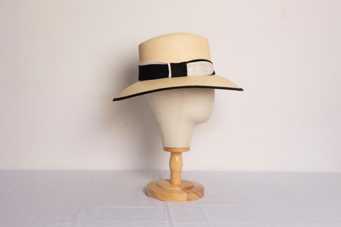Comprar Sombrero de Yute Bicolor Blanco y Negro de Verano