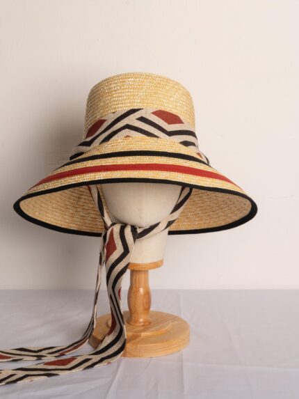 Sombrero de Mujer ASIMETRICO TERRACOTA Verano