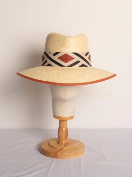 Sombrero de Verano mujer ala 9 con rombos