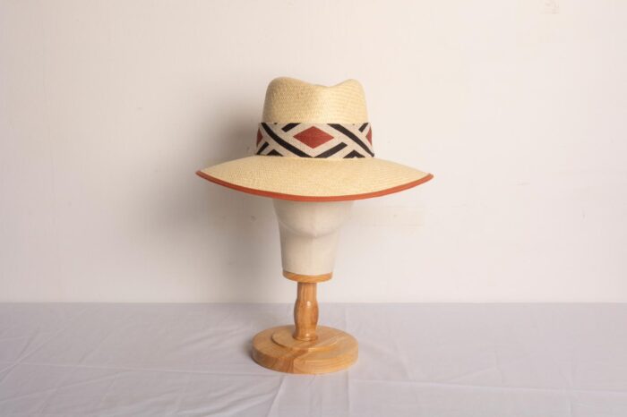 Sombrero de Verano mujer ala 9 con rombos