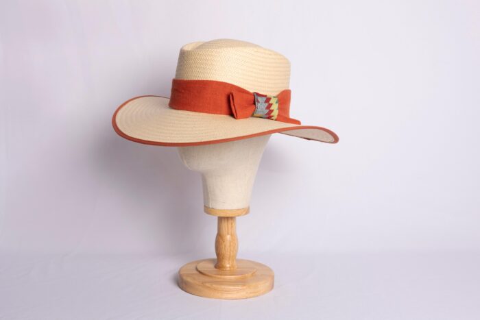 Sombrero Ovalado Terracota Yute ala 10 verano mujer