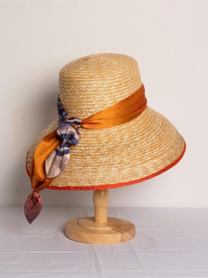 Sombrero de Paja Anacristina Terracota de verano