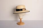 Sombrero Yute Bicolor Negro y Camel para mujer verano