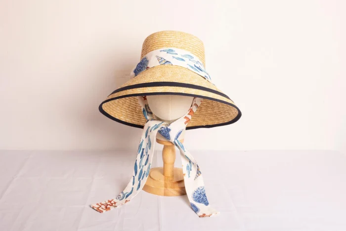 Sombrero de paja asimetrico Marinero