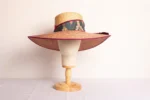 Sombrero de paja para le verano bicolor