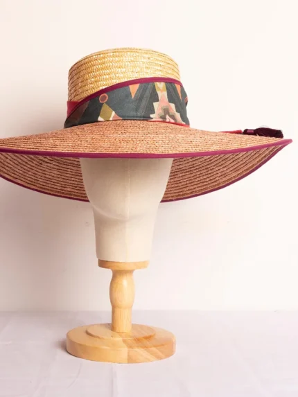 Sombrero de paja para le verano bicolor