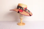 Sombrero de paja para le verano bicolor