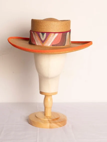 Sombrero Ovalado Camel Mex de paja toquilla