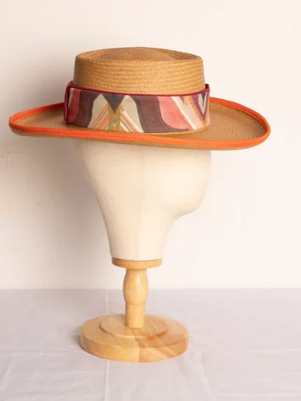 Sombrero de Mujer Ovalado Camel Mex de paja toquilla