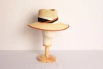 Sombrero de toquilla paja tricolor ala 9