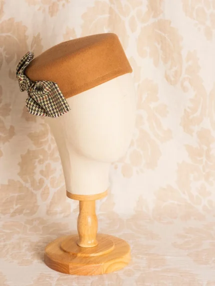 Casquete Camel con Lazo bodas y eventos