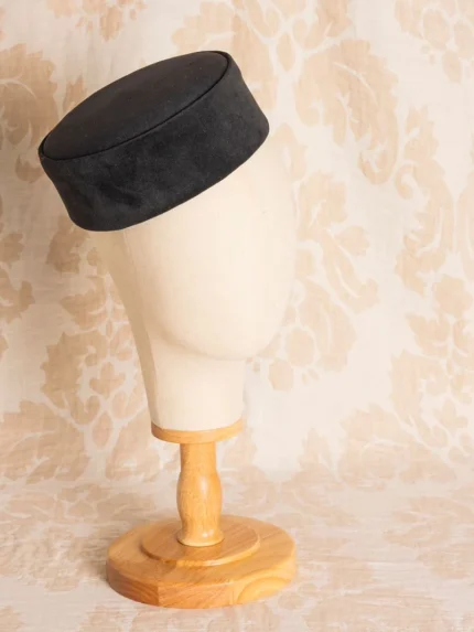 Casquete negro terciopelo para bodas o eventos