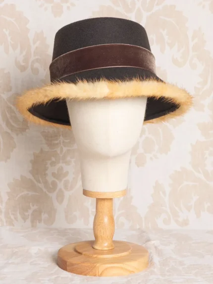 Sombrero unisex Bucket marrón Visón Impermeable